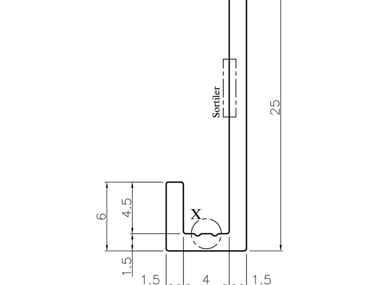 Aluminium-Profilset „Nische", silber